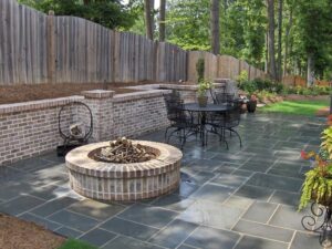 stone outdoor firepit